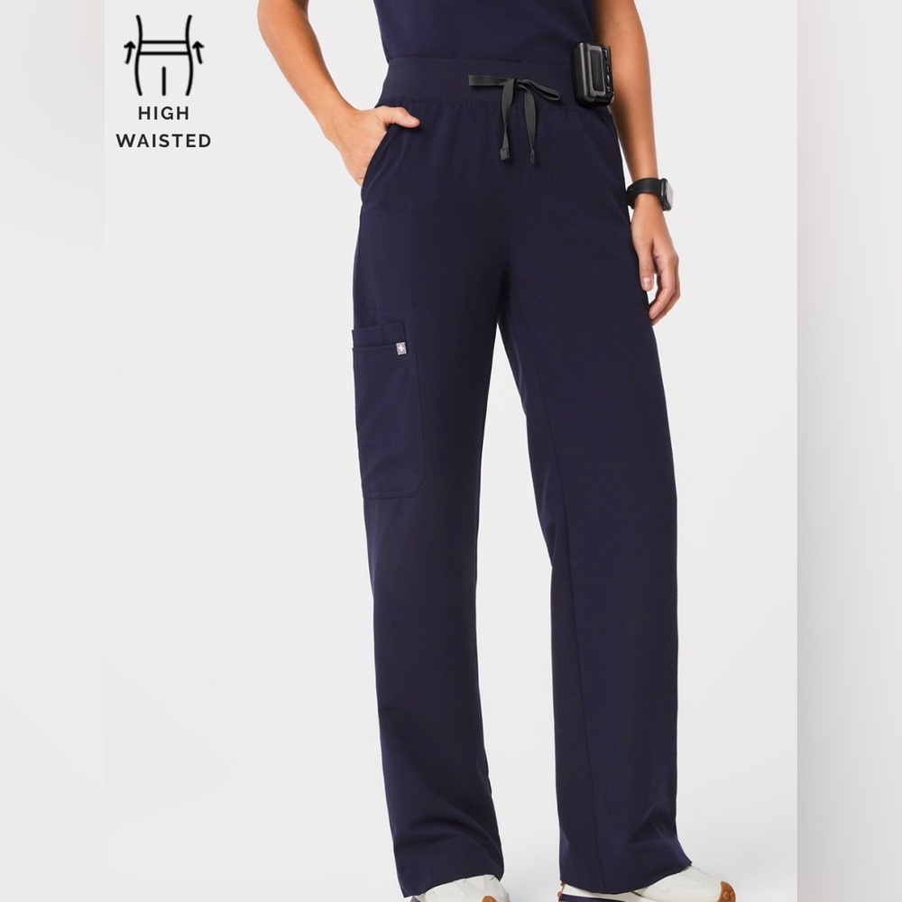 Figs Women's XS Petite Isabel Wide Leg Scrub Pants